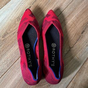 Rothy's Red Camo Point